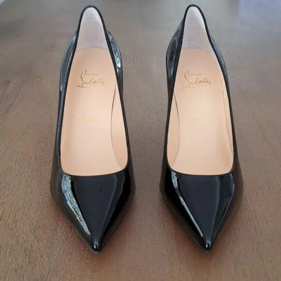Christian Louboutin Kate Pumps - Black Patent Leather - Size: Eur 38.5 (US 8.5) - Picture 4 of 16
